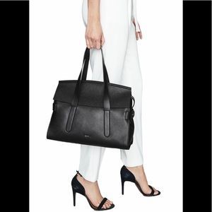 REISS Chancery large black satchel💕